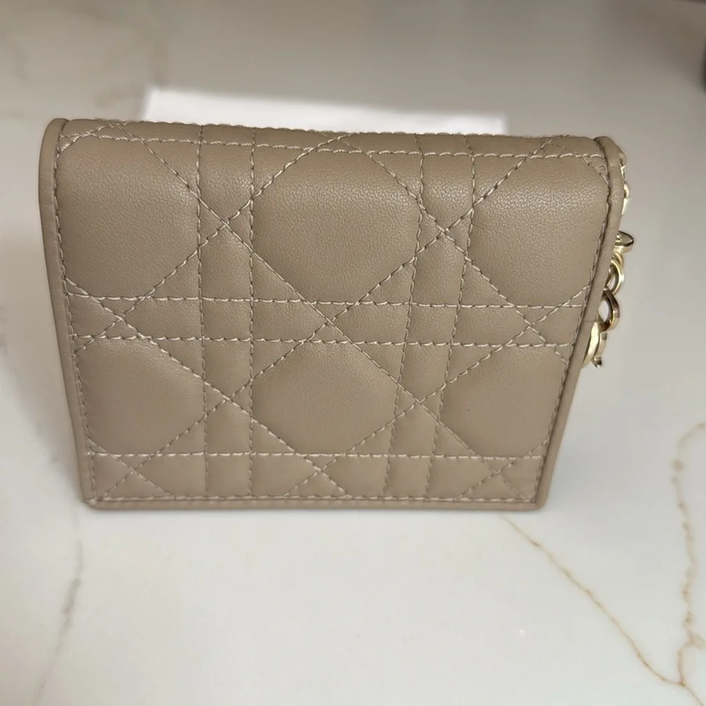 Dior Mini Lady Dior Gardenia Wallet